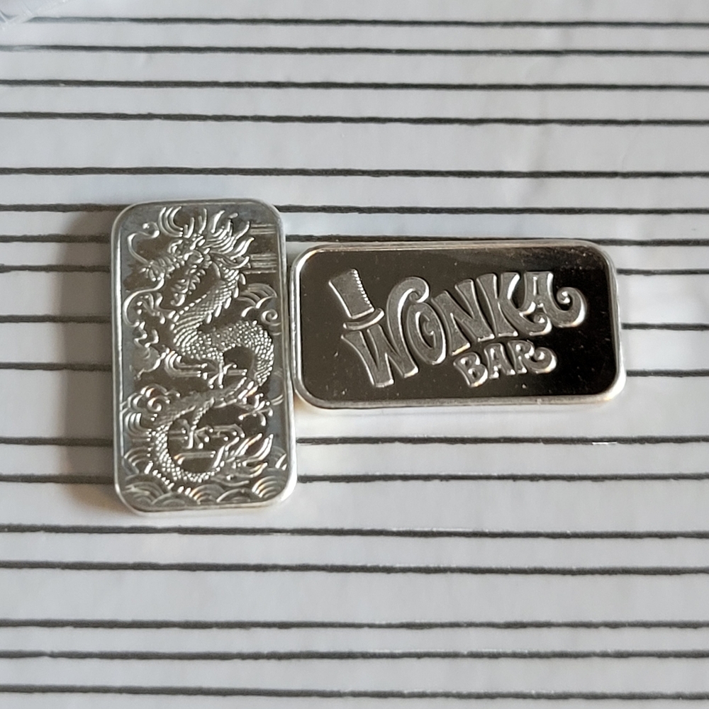 Dragon & Wonka 1g Fine Silver Bar / Bullion